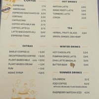 Menu at Tavci Kuhna in Lesce