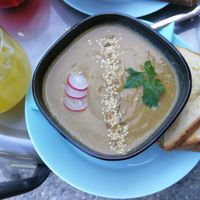 Onion apple soup at Tavci Kuhna in Lesce