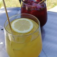 Homemade Iced tea at Tavci Kuhna in Lesce