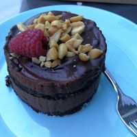 Chcolate cake at Tavci Kuhna in Lesce