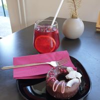 Choco donut😁 at Tavci Kuhna in Lesce