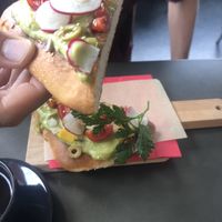 avocado toast  at Tavci Kuhna in Lesce
