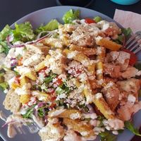 Caesar salad at Tavci Kuhna in Lesce