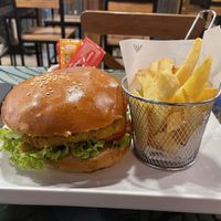 Quinoa burger  at La Receta in Puno