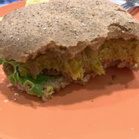 Quinoa burger  at La Receta in Puno