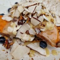 Süßkartoffel-Kokos-Soja-Skyr-Zeug at Cafe Drechsler in Vienna