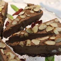 Vegan and Gluten free Chocolate  Cake at Bonjour Marketplace in Richmond