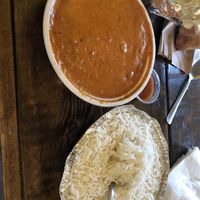Great butter chicken curry  at The Pizza Castle and Indian Curry in Vancouver