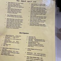 Menu  at The Pizza Castle and Indian Curry in Vancouver