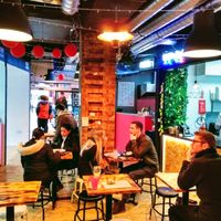 Seating area at Supplant Foods  in North London