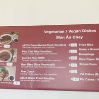 Menu at Vinh Nguyen Bakehouse in Albion