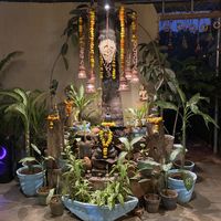 Altar  at Mandala Cafe in Agonda