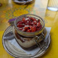 Overnight oats at Mandala Cafe in Agonda