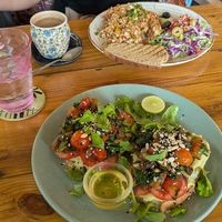 Avo toast (lots of garlic tho) at Mandala Cafe in Agonda