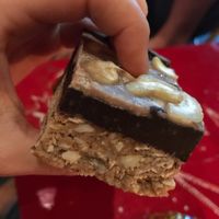 Yummy snickers bar at Mandala Cafe in Agonda