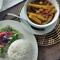 Vegetable curry at Tiapapata Art Centre in Apia