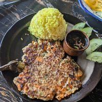 Tortang talong at Verde Rekado in Coron
