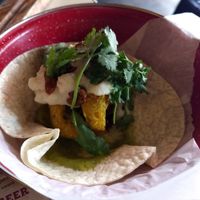 Calabaza flower taco at Mexico in Wellington