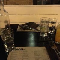 drinks at Mana Food Bar in Chicago