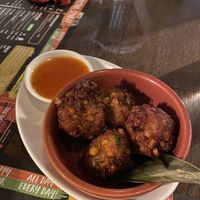 Sweet Corn Fritter Balls With Sweet Chilli Dip  at Banana Tree in Chelmsford