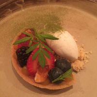 Fruit tart at Arkhe in Lisbon