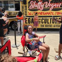 The long lines are worth it.. bring chairs! at Slutty Vegan in Atlanta