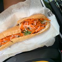 Cut it in half for you  at Banh Mi Brothers in Charlotte