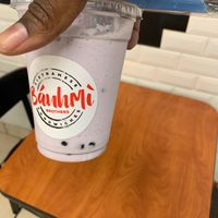Taro shake at Banh Mi Brothers in Charlotte