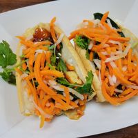 Fried tofu banh mi at Banh Mi Brothers in Charlotte