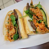 Korean vegan banh mi at Banh Mi Brothers in Charlotte