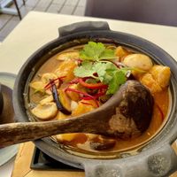 Tofu, mushrooms and vegetables  at Chay Vegan in Helsingborg