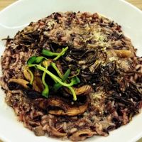 Delicious Wild Rice Risotto at Code Vert in Montreal