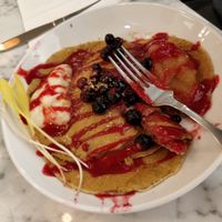 Pancakes at Code Vert in Montreal