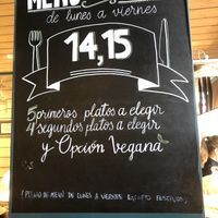 Precio menú del día at La Parada de Bilbao in Bilbao