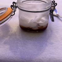 Coco cream with fruit  at La Parada de Bilbao in Bilbao