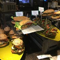 Vegan pintxos  at La Parada de Bilbao in Bilbao