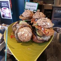 Pintxos veganos at La Parada de Bilbao in Bilbao