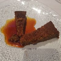 Postres del menú vegano (chocolate y naranja) at La Parada de Bilbao in Bilbao
