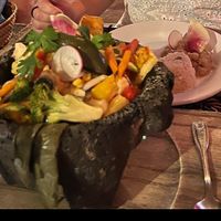 Vegan Molcajate bowl at La Galeria in Cabo San Lucas