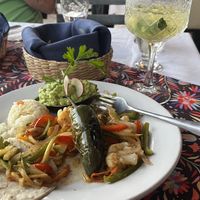 Vegan fajitas  at La Galeria in Cabo San Lucas