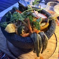 Vegan mocajete   at La Galeria in Cabo San Lucas