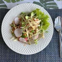 Papaya Salad  at Coffee Old City in Ayutthaya