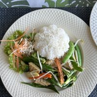 Stir-fried tofu & veggies  at Coffee Old City in Ayutthaya