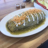 Asada Burrito Wet at Just Vegana in Fontana