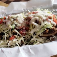 Sopes at Just Vegana in Fontana