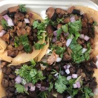 Pollo and Asada Street Tacos at Just Vegana in Fontana