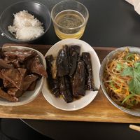 Tofu, aubergine, sweetpotato noodles  at Lao Lao in Stockholm