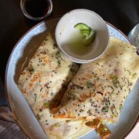 Chinese crepe (jianbing) with spicy tofu  at Lao Lao in Stockholm