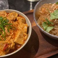 Tofu and sweet potato noodles  at Lao Lao in Stockholm