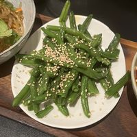 Green beans  at Lao Lao in Stockholm